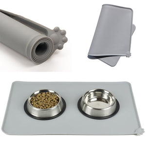Alfombrilla para mascotas a prueba de agua y comida para perro